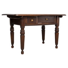 German Neo Renaissance Oak Writing Table, 1890