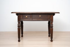 German Neo Renaissance Oak Writing Table, 1890