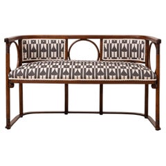 Josef Hoffmann Attributed Vienna Secession Bentwood Bench or Settee, circa 1910