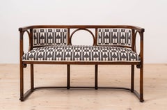 Josef Hoffmann Attributed Vienna Secession Bentwood Bench or Settee, circa 1910
