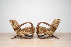 Set of 2 Art Deco Armchair by J. Halabala, Model H269, 1930s
