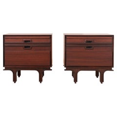 Pair of Italian Bedside Cabinets attributed to Bernini, Italy, circa 1965