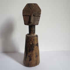 Poupée tribale primitive africaine « Ewe », Ghana, années 1920