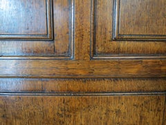 Georgian Oak Panelled Wall Hanging Corner Cupboard 1750
