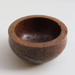 Große handgedrehte Dekoschale aus Jarrah-Holz 1980er Jahre