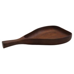 Ciotola con manico in legno di teak del Medioevo 1960