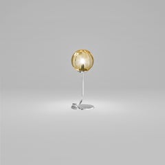 Vistosi Puppet Table Lamp in Murano Blown Glass and Metal Base