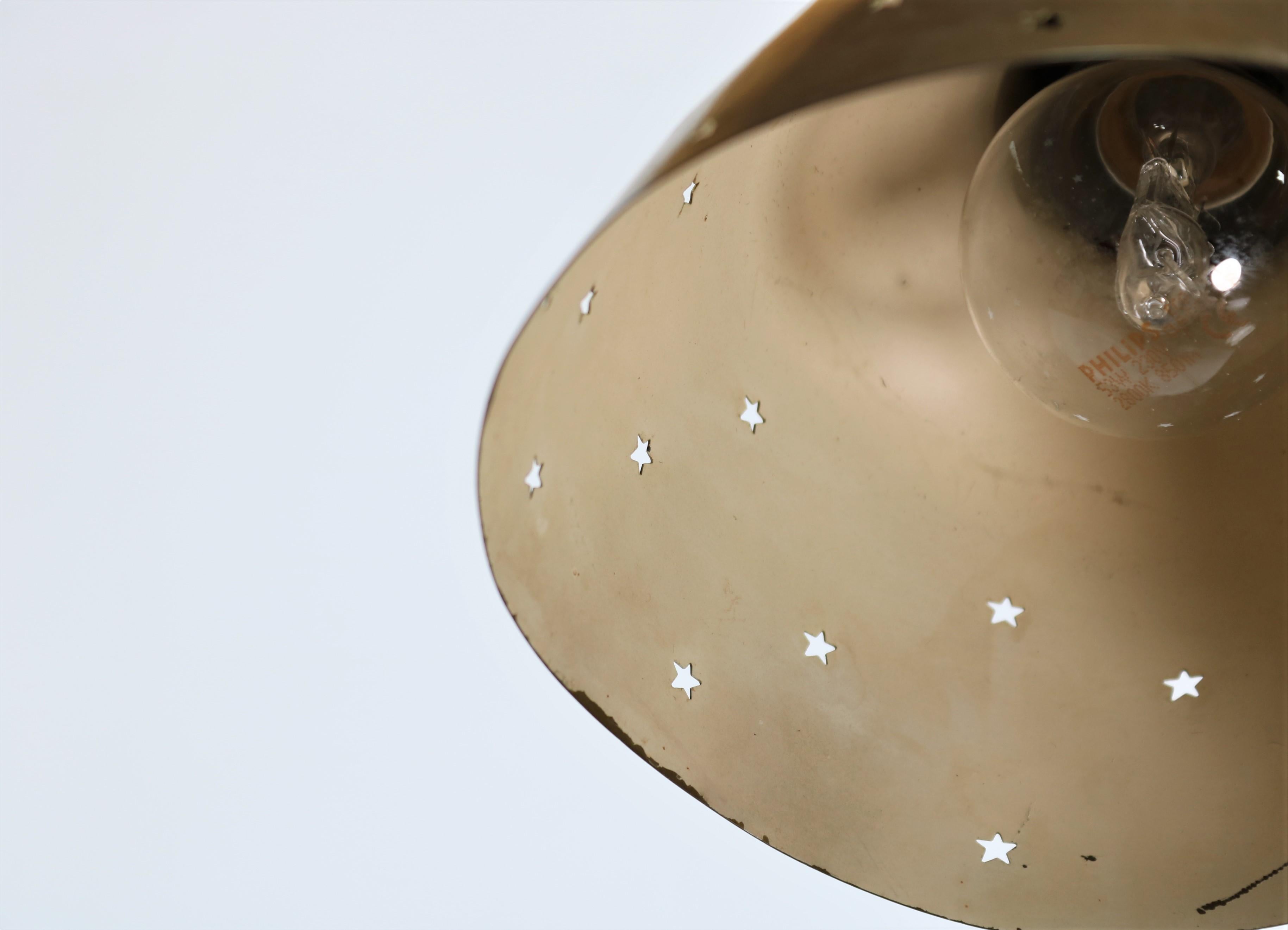 Danish Modern Brass Wall Lamp Made at Fog & Mørup Copenhagen, 1950s 3