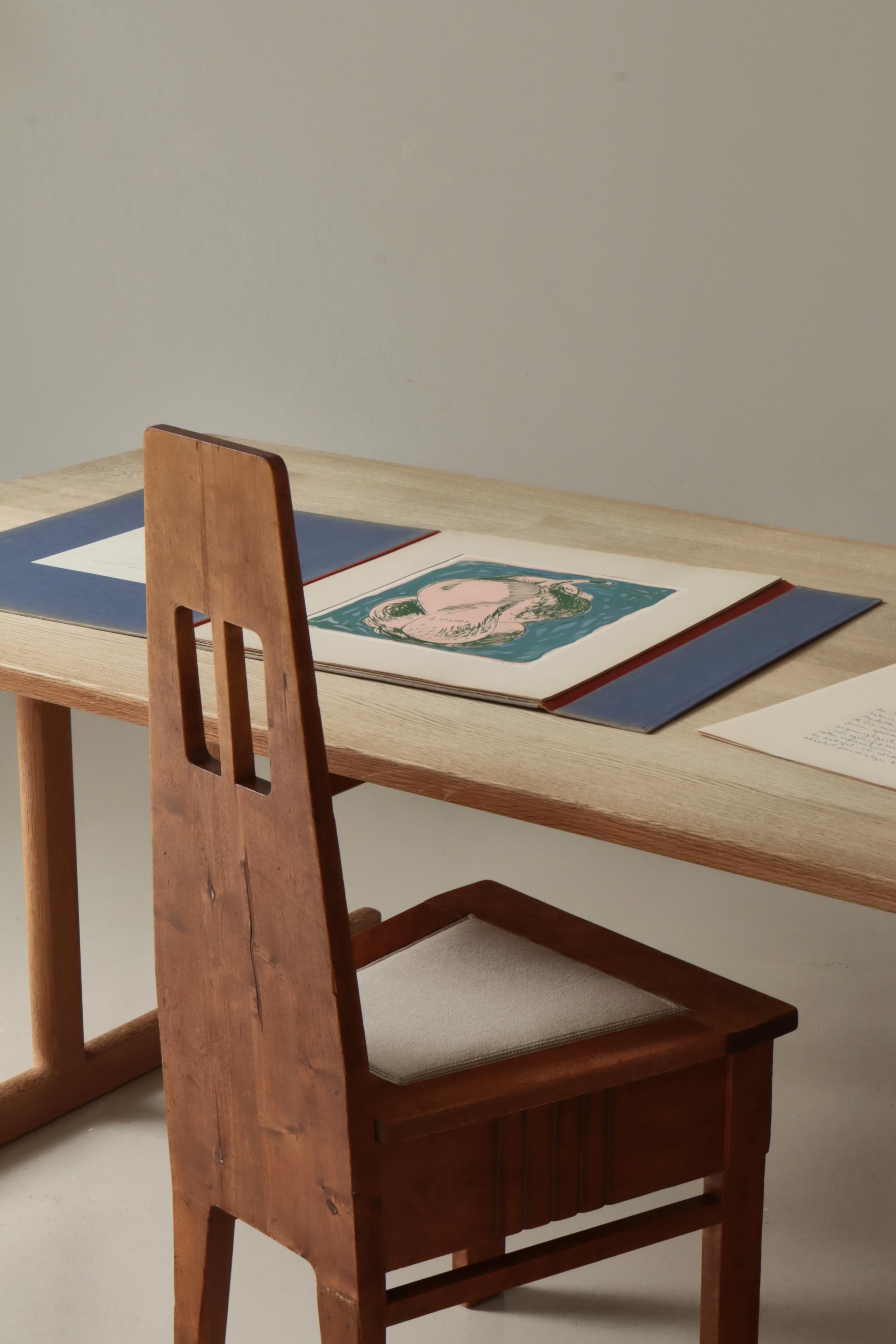 Axel Salto Unique Handmade Lithographic Prints of Vase & Bowls, 1940s, Denmark For Sale 10
