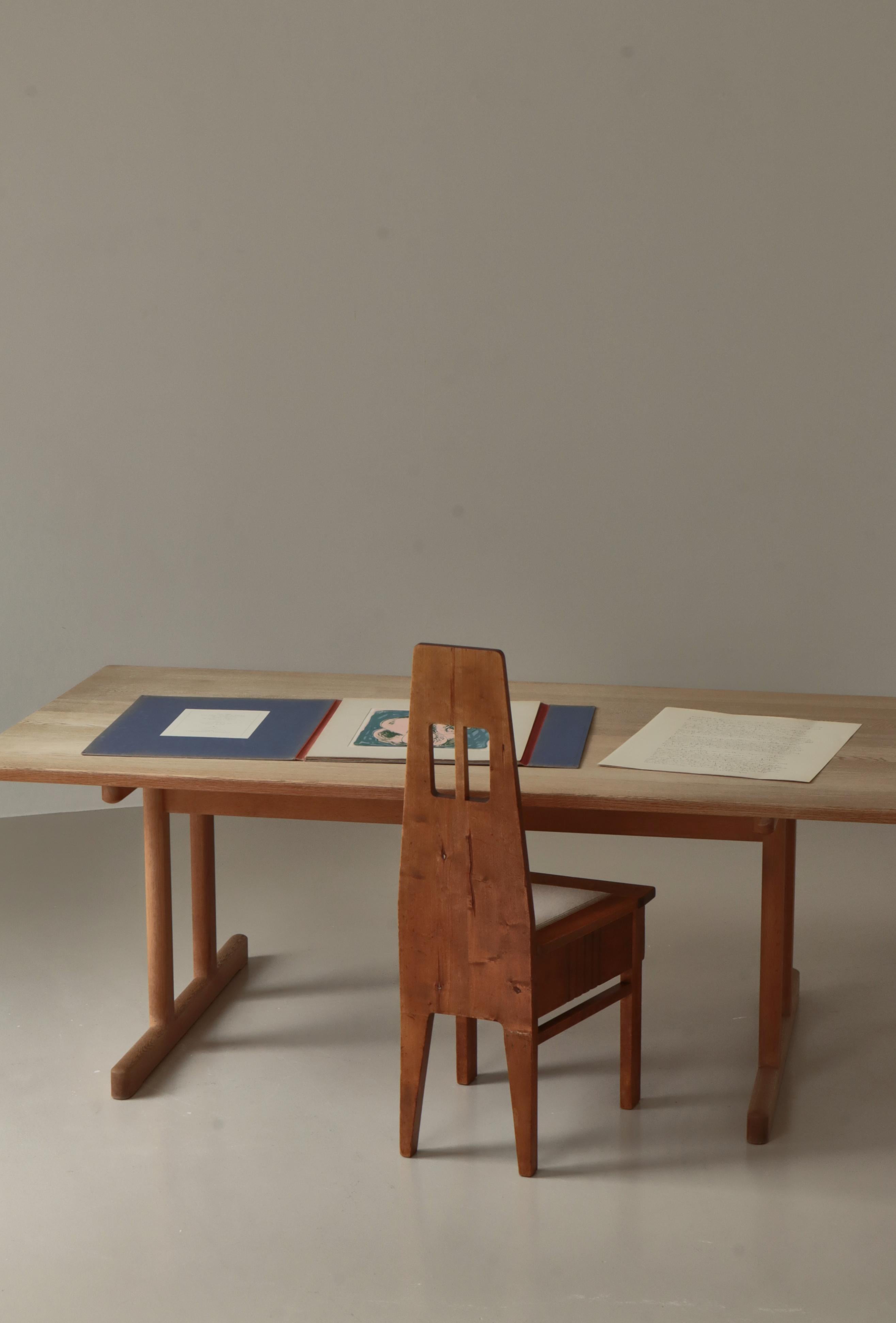 Collection of 3 original handmade lithographs by Danish artist Axel Salto. Each hand signed and numbered 8/30. Paper from Saunders.
Salto is best known for his stoneware pieces made for Royal Copenhagen and these lithographs all depicts some of his