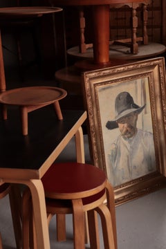 Michael Ancher Realist Oil Painting Portrait of a Man with Beard, Denmark, 1890s