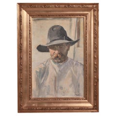 Michael Ancher Realist Oil Painting Portrait of a Man with Beard, Denmark, 1890s