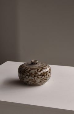 Einzigartige Vase im dänisch-modernen Stil aus Steingut von Myre Vasegaard, eigenes Atelier, 1960er Jahre