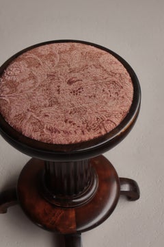 Scandinavian Art Deco Stool by Cabinetmaker Andreas Tuck, Denmark, 1930s