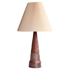 Large Art Nouveau Ceramic Table Lamp by Hans Peter Knudsen, Denmark, 1920s