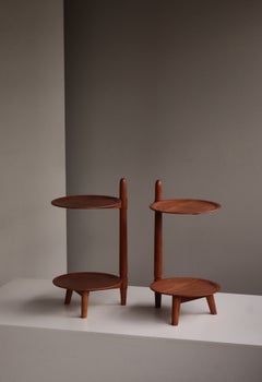 Scandinavian Modern Side Table in Teakwood & Oak by Edmund Jørgensen, 1950s