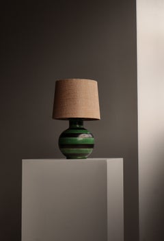 Handmade Ceramic Table Lamp by Kähler, Denmark, 1930s