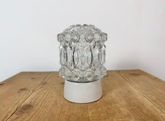 Vintage White Porcelain Ceiling Light, 1970s