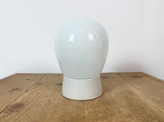 Vintage White Porcelain Ceiling Light, 1970s
