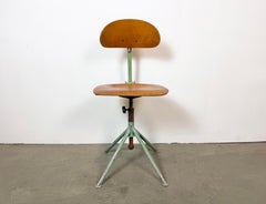 Green Industrial Workshop Chair, 1950s