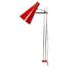 Vintage-Tischlampe in Rot von Josef Hůrka für Lidokov, 1960er Jahre
