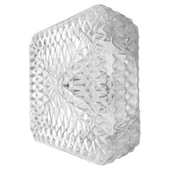 Vintage Glass Wall or Ceiling Light, 1970s