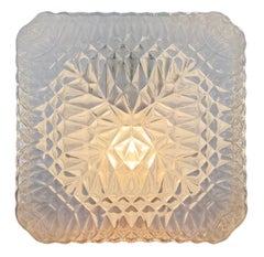 Vintage Glass Wall or Ceiling Light, 1970s