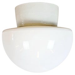 Vintage White Porcelain Ceiling Light, 1970s