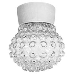 Vintage White Porcelain Ceiling Light, 1970s