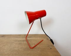 Vintage Red Table Lamp by Josef Hurka for Drupol, 1960s