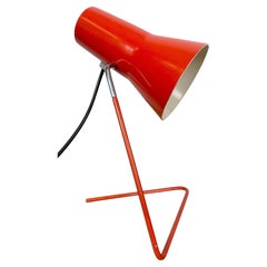 Vintage Red Table Lamp by Josef Hurka for Drupol, 1960s