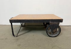 Schwarzer Industrie-Couchtischwagen, 1960er-Jahre