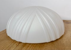 Vintage Wall Or Ceiling Light with Milk Glass, 1970s