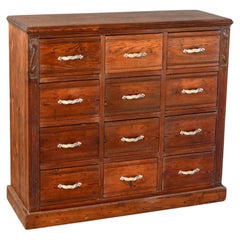 Antique Art Nouveau Ironmongers Drawers Circa 1910