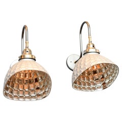 Mercury Glass Wall Lights Circa 1920s