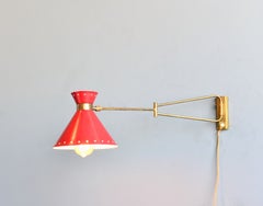 René Mathieu for Lunel 'Diablo' Wall Lamp Circa 1950s