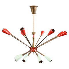 Lustre « Sputnik » du milieu du siècle, vers les années 1950