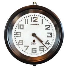 Horloge industrielle française de la marque Spendia, vers les années 1930