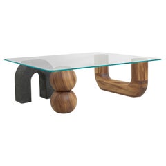 Lava Stone Rosedal Coffee Table, Modern Mexican Design