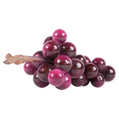 Deep Burgundy Alabaster Grape Cluster, Sweden, Mid-20th Century