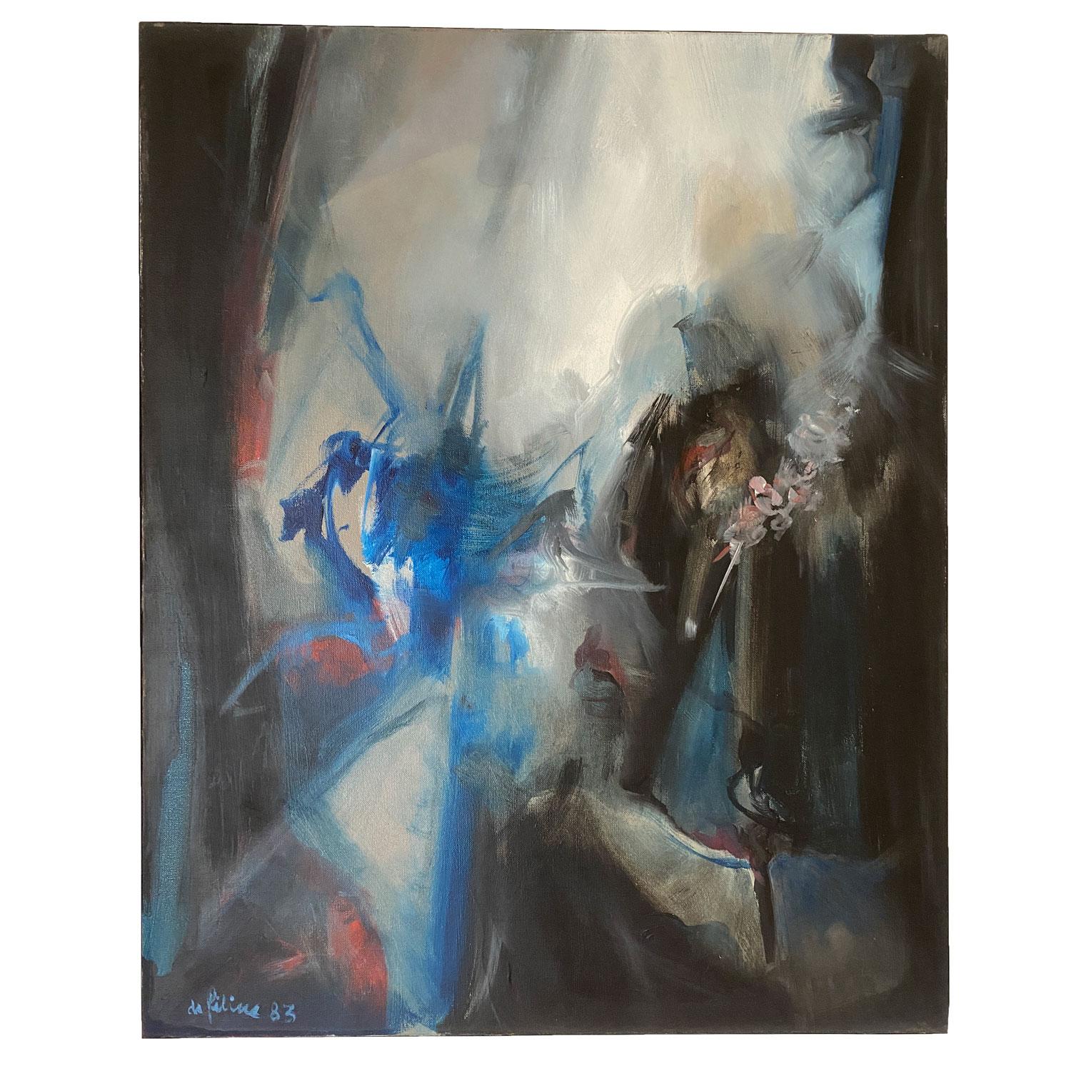 pittura astratta del pittore di Grenoblois Jacques de Feline nel suo ultimo periodo. Le sue opere sono presentate in molti paesi, ha avuto anche incarichi pubblici a Saint Etienne (casa della cultura) e affreschi murali. All'inizio aveva un lavoro