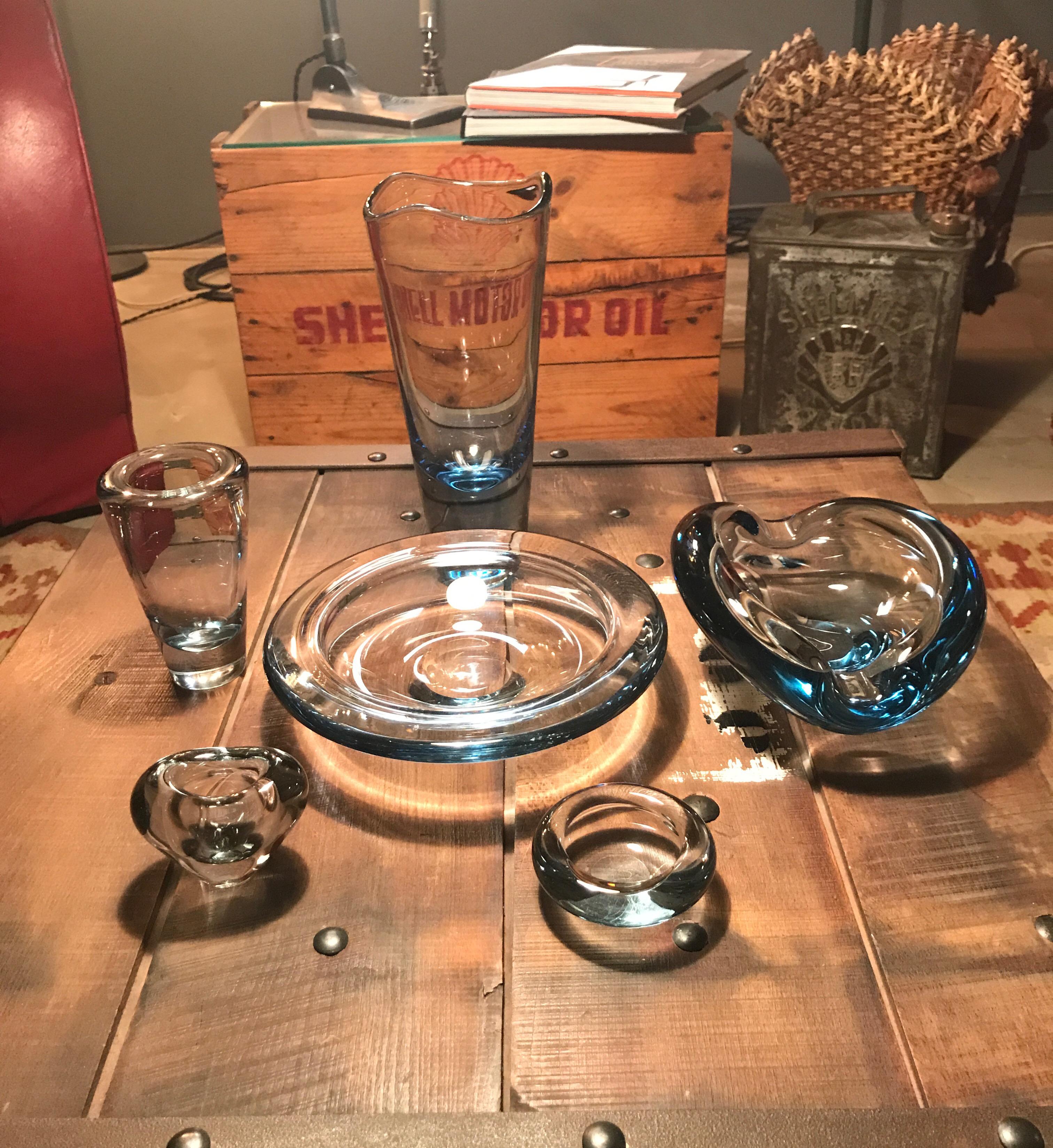 Mid-20th Century Set of Vintage Royal Copenhagen Glass Designed by Per Lütken for Holmegaard