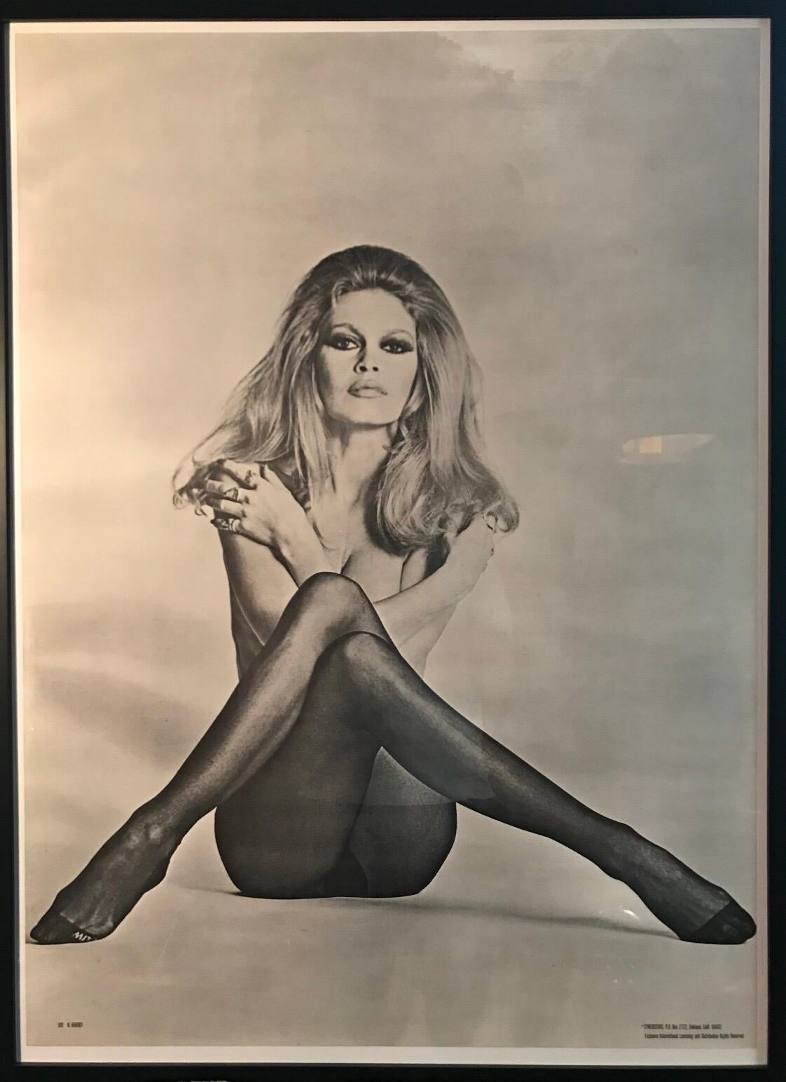 Original ikonische und seltene Vintage Brigitte Bardot Poster von 1970 (Moderne)