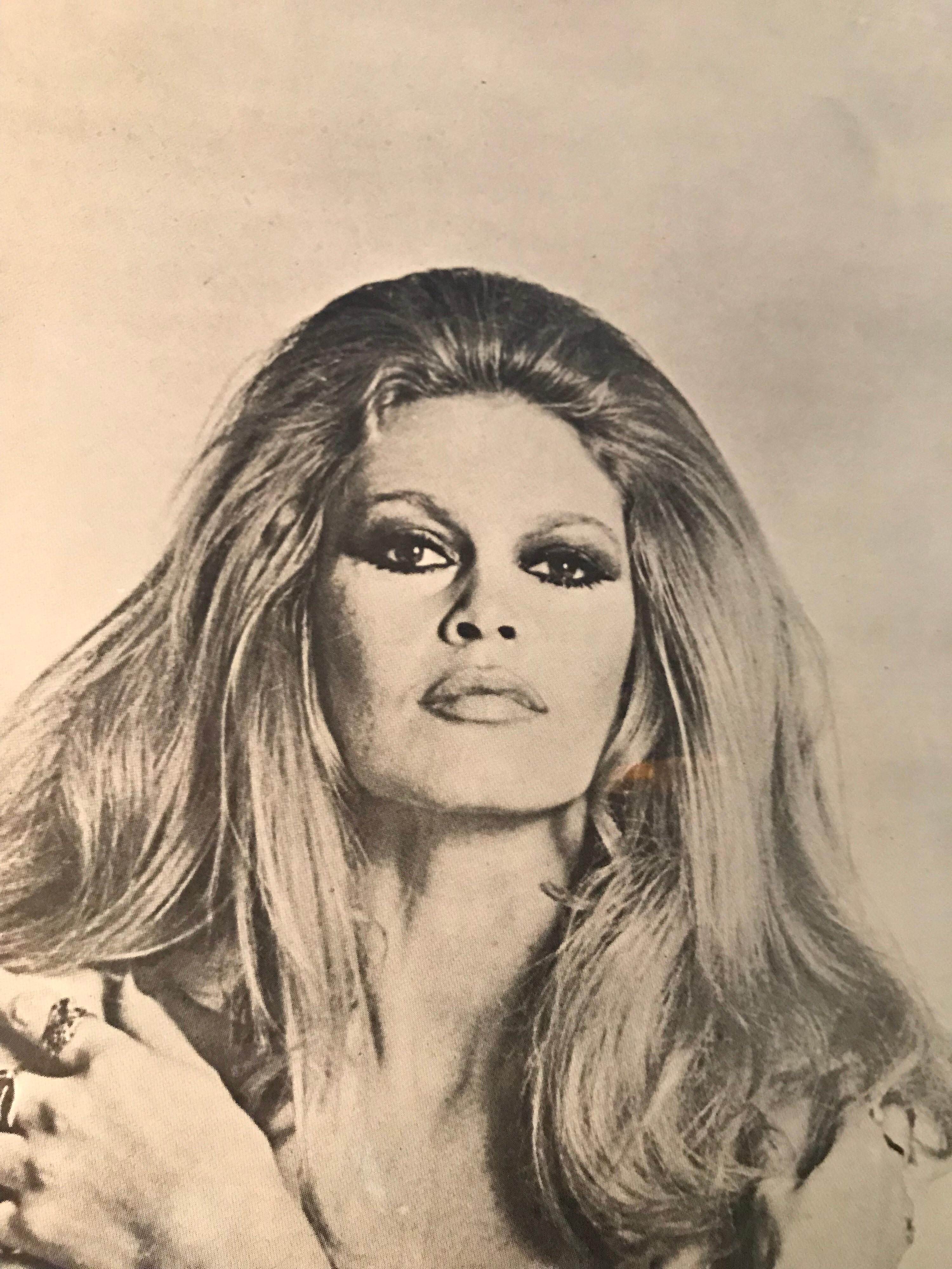 Original ikonische und seltene Vintage Brigitte Bardot Poster von 1970 (amerikanisch)