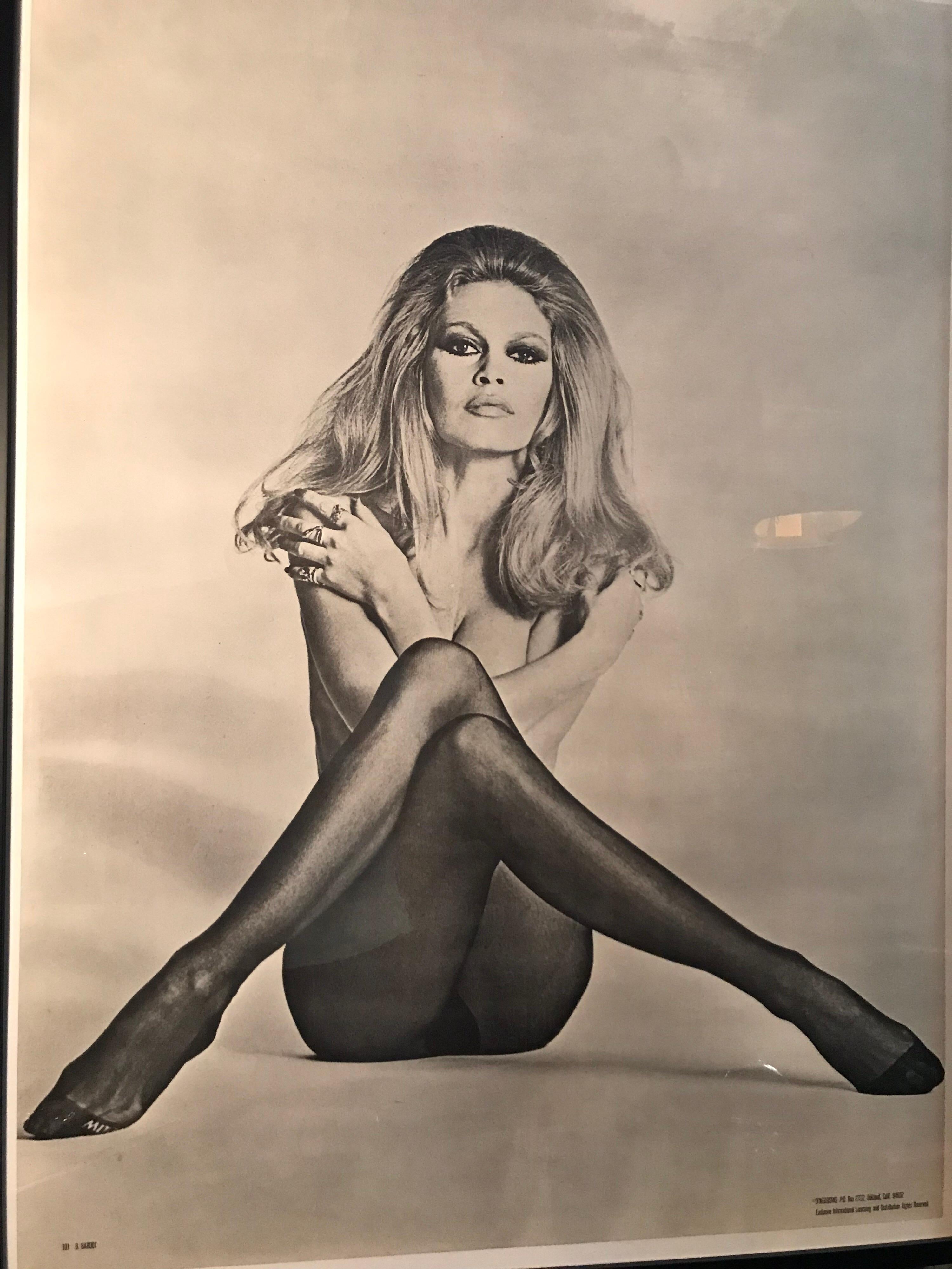 Original ikonische und seltene Vintage Brigitte Bardot Poster von 1970 (Papier)