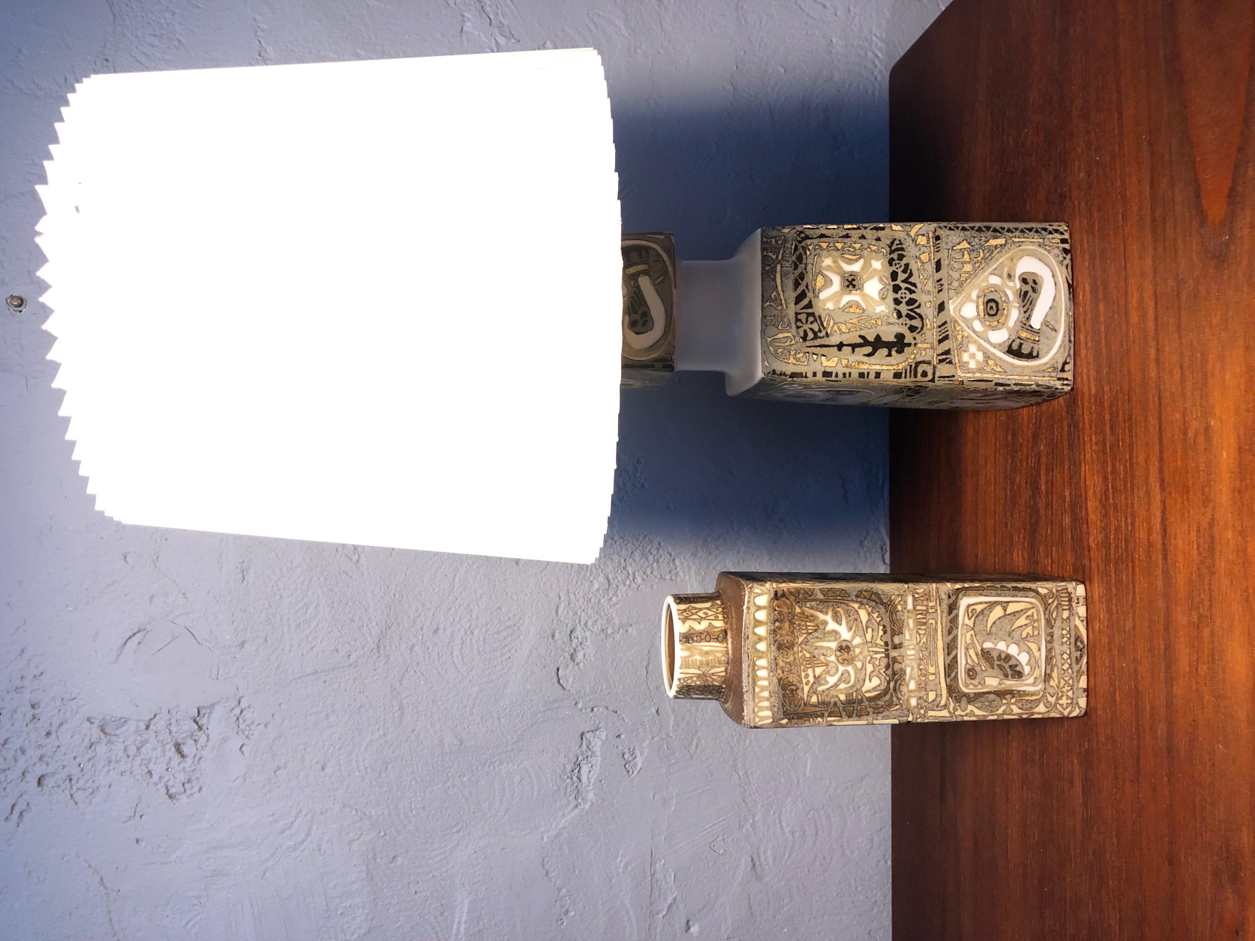 A Classic Mid Century Ceramic Table Lamp By Nils Thorssen For Fog And Mørup  For Sale 6