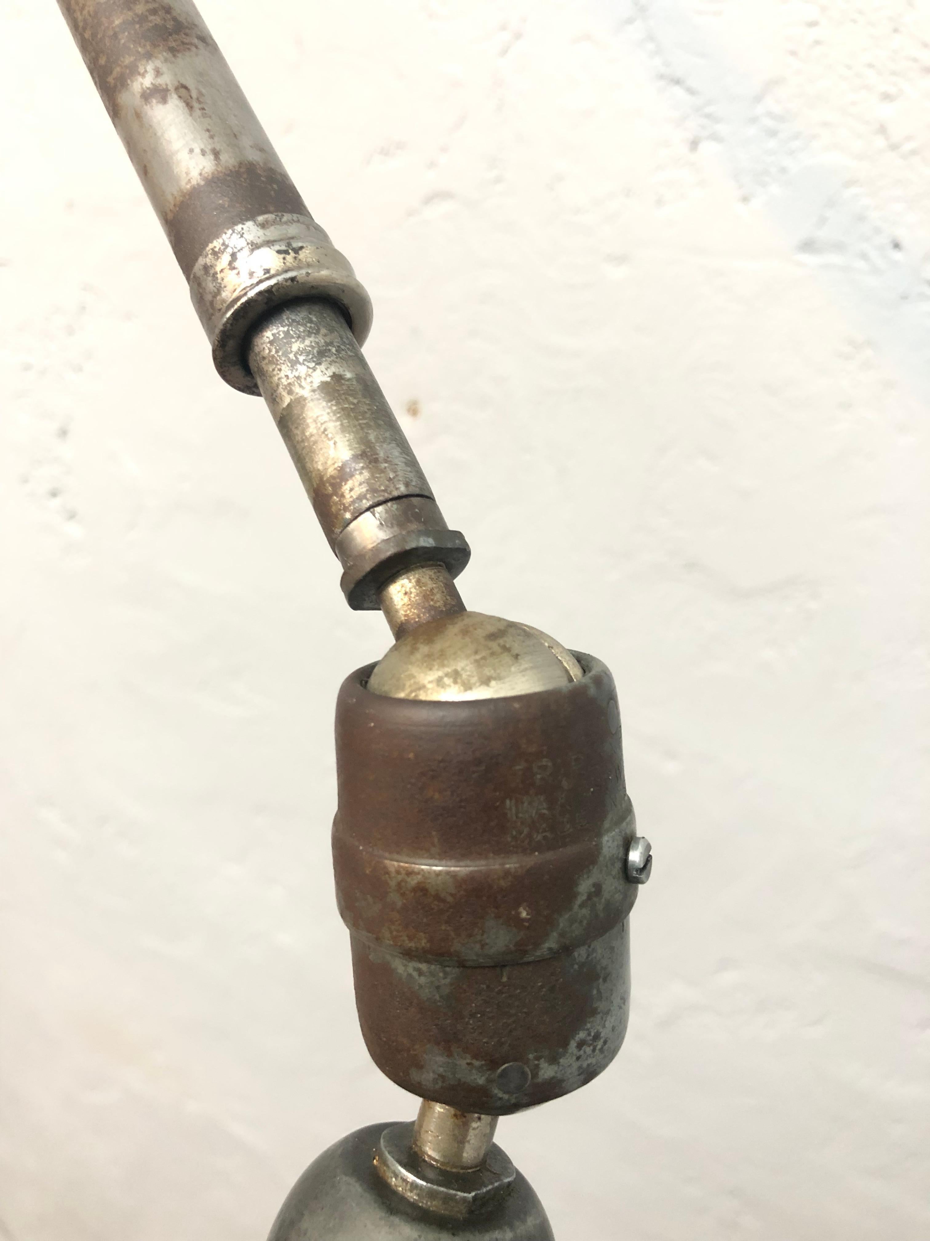 Rara Lámpara Industrial Triplex Antigua Serie 1 de Johan Petter Johansson para ASEA Hecho a mano en venta