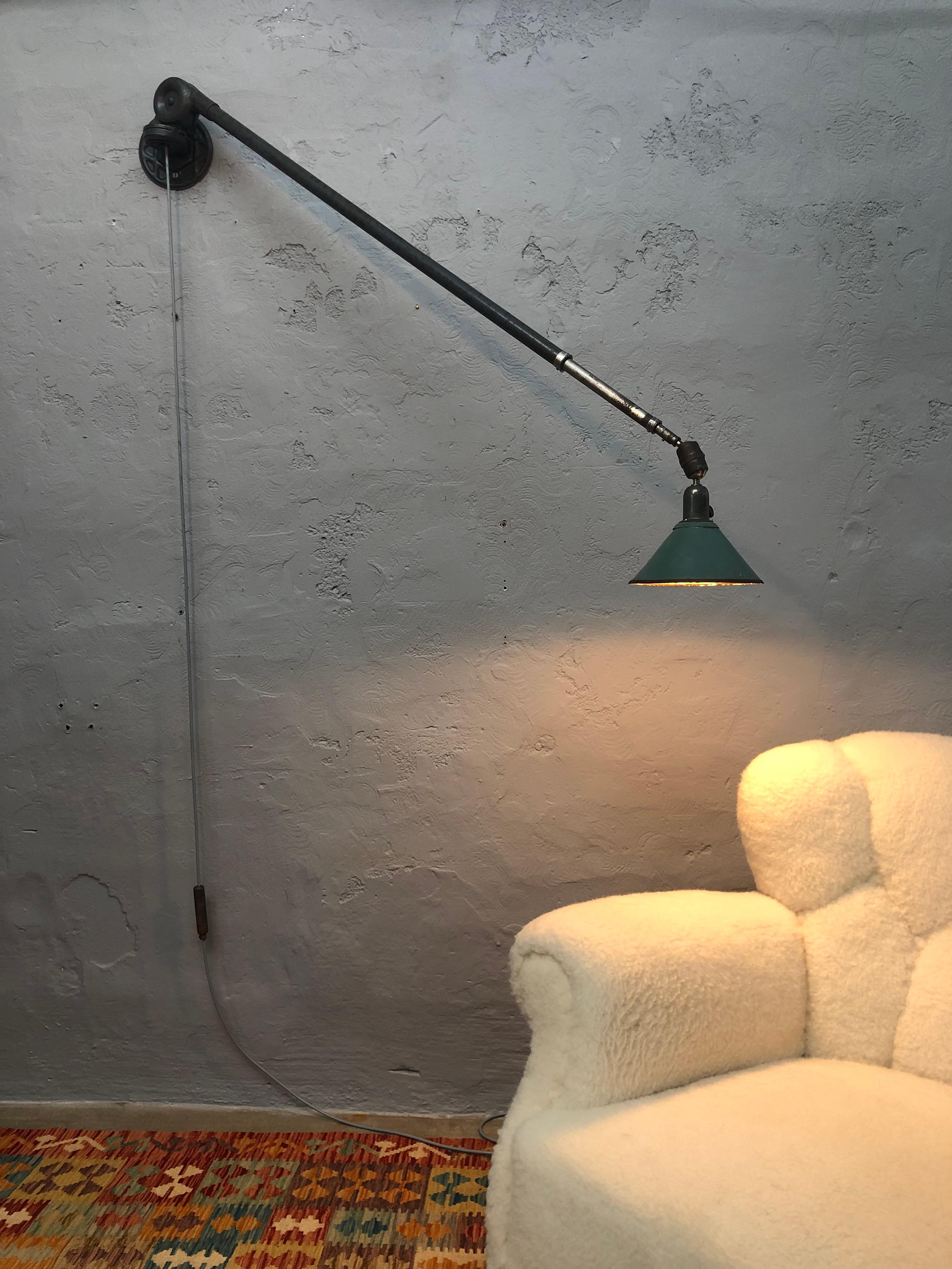 Rara Lámpara Industrial Triplex Antigua Serie 1 de Johan Petter Johansson para ASEA en venta 5