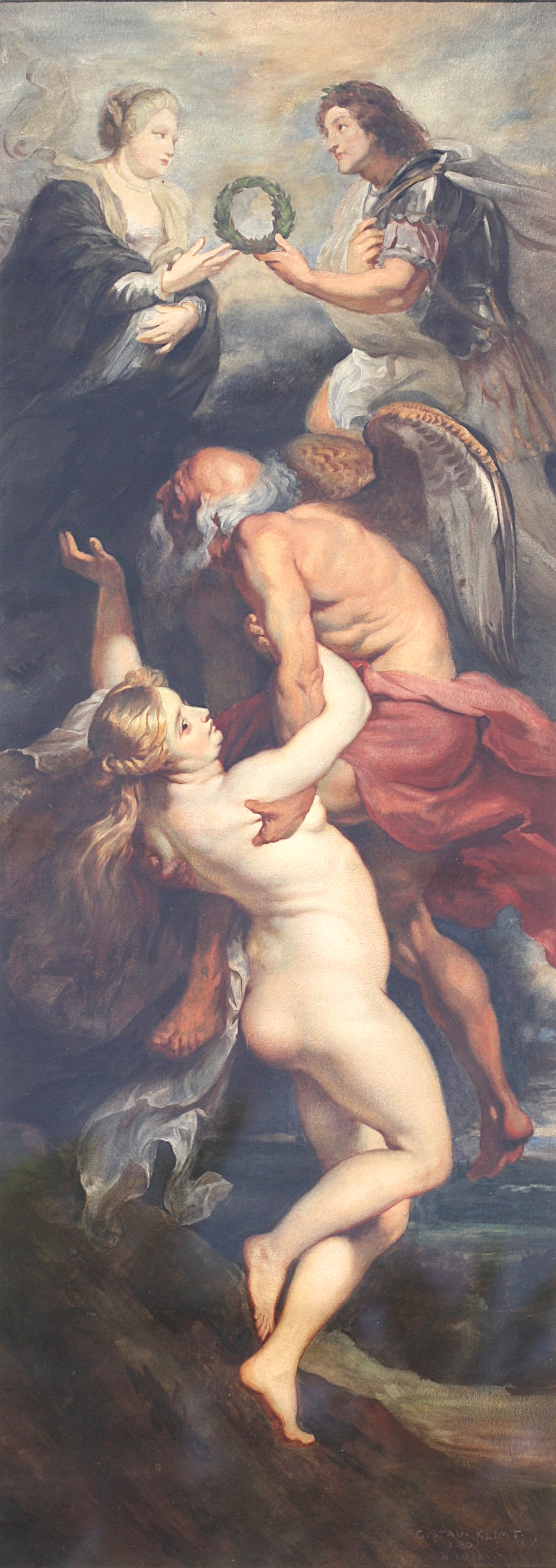 Gustav Klimt, (1862-1918) Dopo Peter Paul Rubens: Il trionfo della verità in vendita