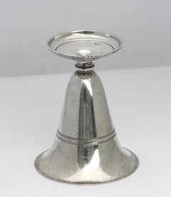 American Sterling Silver Trumpet-Form Vase
